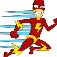 cartoon character of the flash
