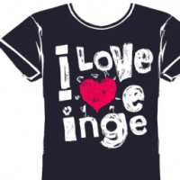 imagine t-shirt writing i love you girl